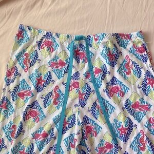NWT HUE Multicolor Sea Life Pajama Pants, Size M